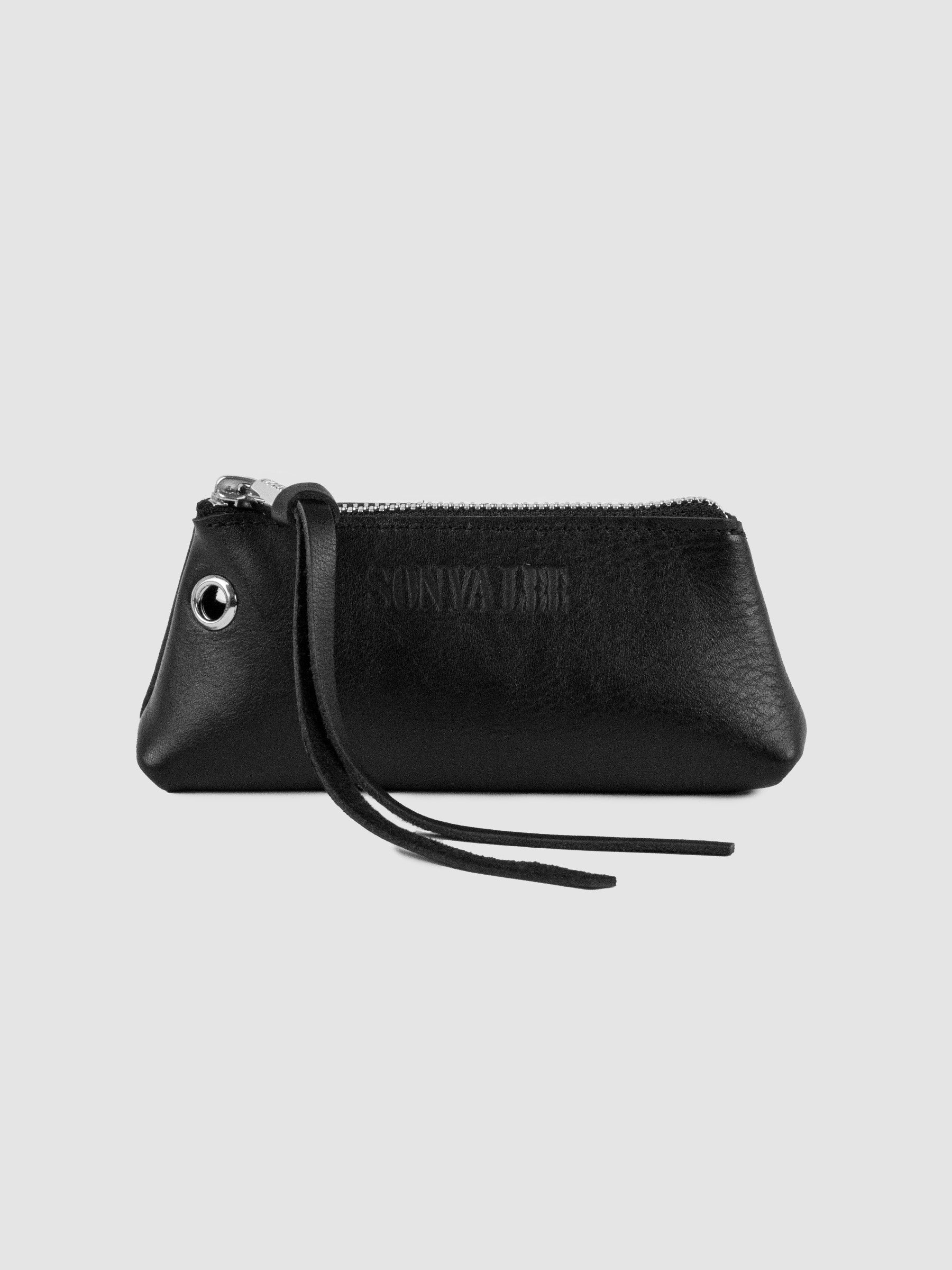 SONYA LEE | MICRO MAYA | LEATHER ZIPPER POUCH | Made in Canada.